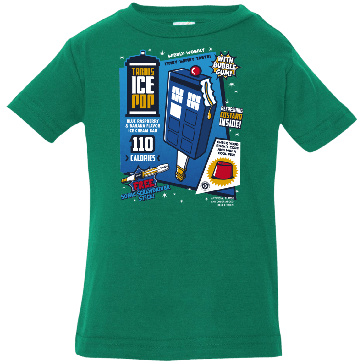 T-Shirts Kelly / 6 Months Tardis Ice Pop Infant Premium T-Shirt
