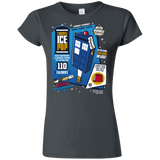 T-Shirts Charcoal / S Tardis Ice Pop Junior Slimmer-Fit T-Shirt