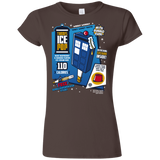 T-Shirts Dark Chocolate / S Tardis Ice Pop Junior Slimmer-Fit T-Shirt