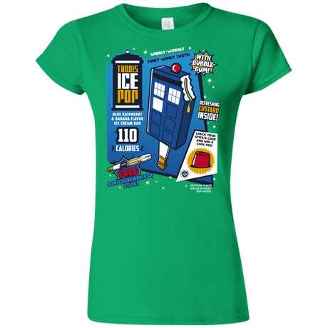 T-Shirts Irish Green / S Tardis Ice Pop Junior Slimmer-Fit T-Shirt