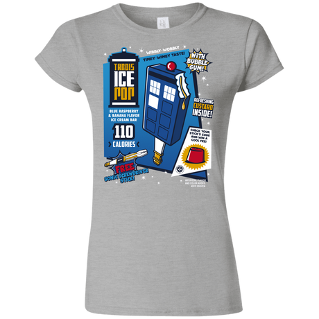 T-Shirts Sport Grey / S Tardis Ice Pop Junior Slimmer-Fit T-Shirt