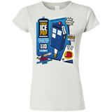 T-Shirts White / S Tardis Ice Pop Junior Slimmer-Fit T-Shirt