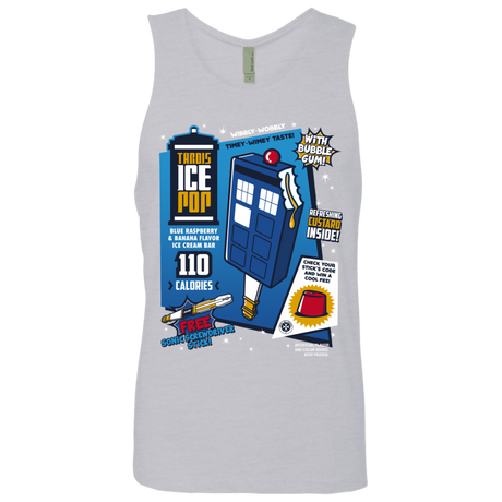 T-Shirts Heather Grey / S Tardis Ice Pop Men's Premium Tank Top