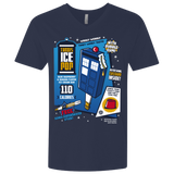 T-Shirts Midnight Navy / X-Small Tardis Ice Pop Men's Premium V-Neck
