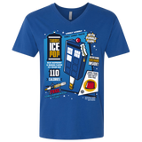 T-Shirts Royal / X-Small Tardis Ice Pop Men's Premium V-Neck