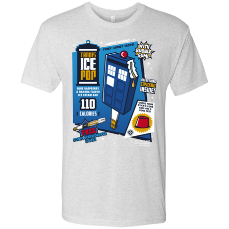 T-Shirts Heather White / S Tardis Ice Pop Men's Triblend T-Shirt