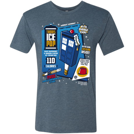 T-Shirts Indigo / S Tardis Ice Pop Men's Triblend T-Shirt
