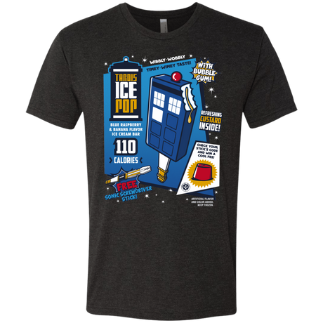 T-Shirts Vintage Black / S Tardis Ice Pop Men's Triblend T-Shirt