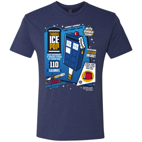 T-Shirts Vintage Navy / S Tardis Ice Pop Men's Triblend T-Shirt