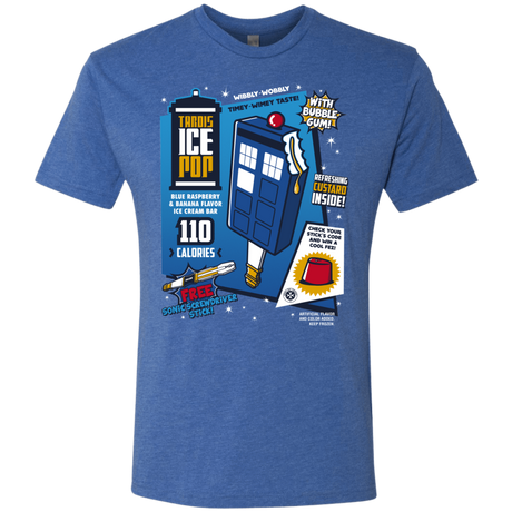 T-Shirts Vintage Royal / S Tardis Ice Pop Men's Triblend T-Shirt