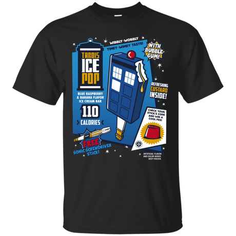 T-Shirts Black / S Tardis Ice Pop T-Shirt