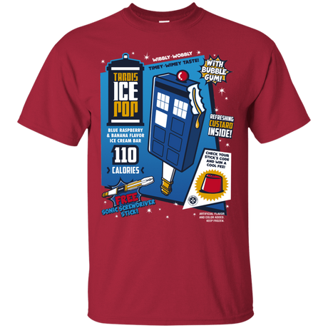 T-Shirts Cardinal / S Tardis Ice Pop T-Shirt