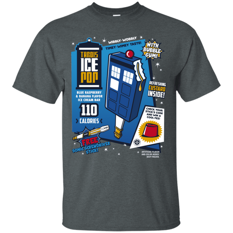 T-Shirts Dark Heather / S Tardis Ice Pop T-Shirt