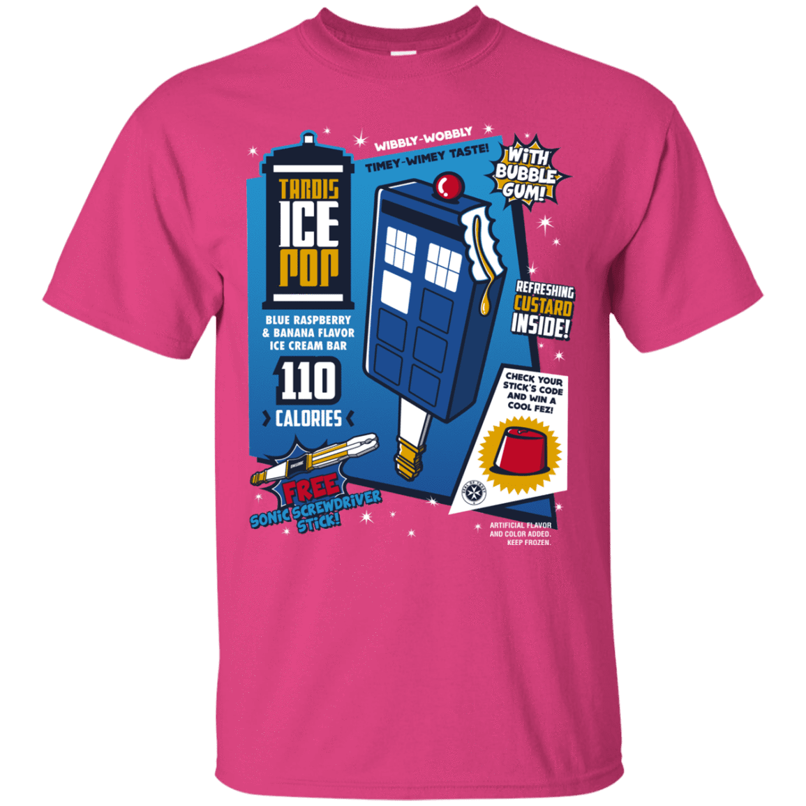 T-Shirts Heliconia / S Tardis Ice Pop T-Shirt