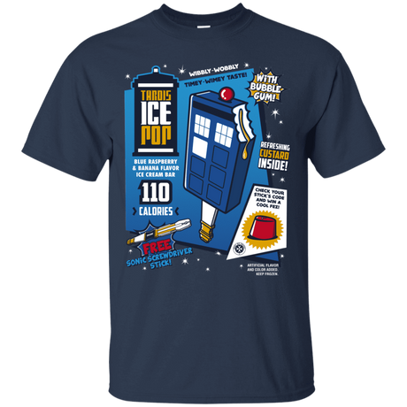 T-Shirts Navy / S Tardis Ice Pop T-Shirt