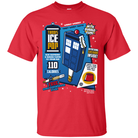 T-Shirts Red / S Tardis Ice Pop T-Shirt