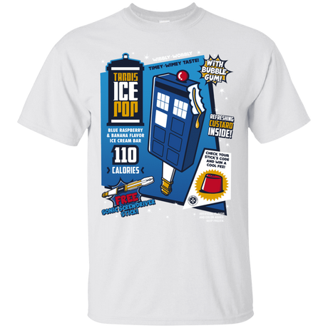 T-Shirts White / S Tardis Ice Pop T-Shirt