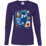 T-Shirts Purple / S Tardis Ice Pop Women's Long Sleeve T-Shirt