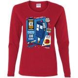 T-Shirts Red / S Tardis Ice Pop Women's Long Sleeve T-Shirt