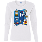 T-Shirts White / S Tardis Ice Pop Women's Long Sleeve T-Shirt