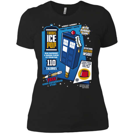 T-Shirts Black / X-Small Tardis Ice Pop Women's Premium T-Shirt