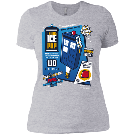 T-Shirts Heather Grey / X-Small Tardis Ice Pop Women's Premium T-Shirt