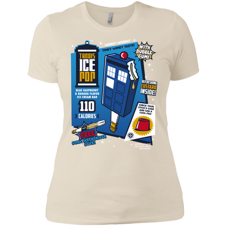 T-Shirts Ivory/ / X-Small Tardis Ice Pop Women's Premium T-Shirt