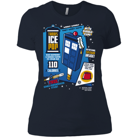 T-Shirts Midnight Navy / X-Small Tardis Ice Pop Women's Premium T-Shirt