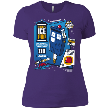 T-Shirts Purple Rush/ / X-Small Tardis Ice Pop Women's Premium T-Shirt