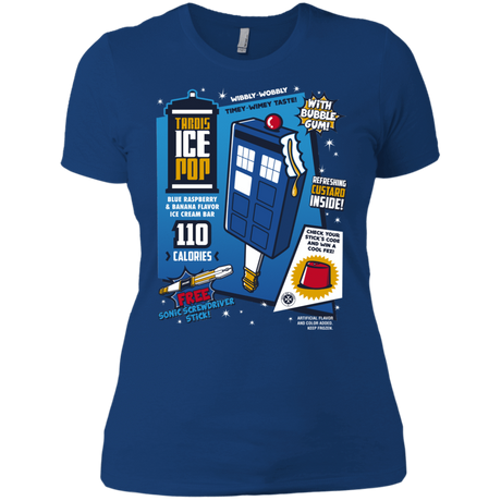 T-Shirts Royal / X-Small Tardis Ice Pop Women's Premium T-Shirt