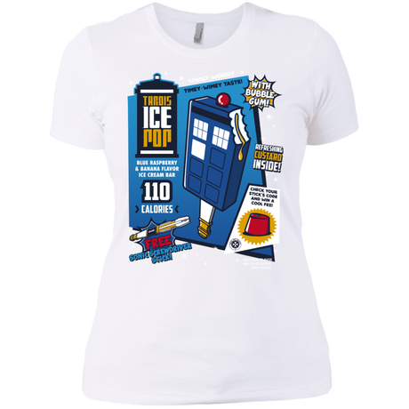 T-Shirts White / X-Small Tardis Ice Pop Women's Premium T-Shirt