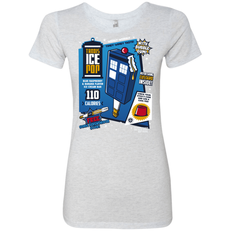 T-Shirts Heather White / S Tardis Ice Pop Women's Triblend T-Shirt