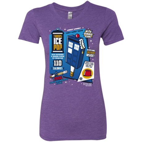 T-Shirts Purple Rush / S Tardis Ice Pop Women's Triblend T-Shirt