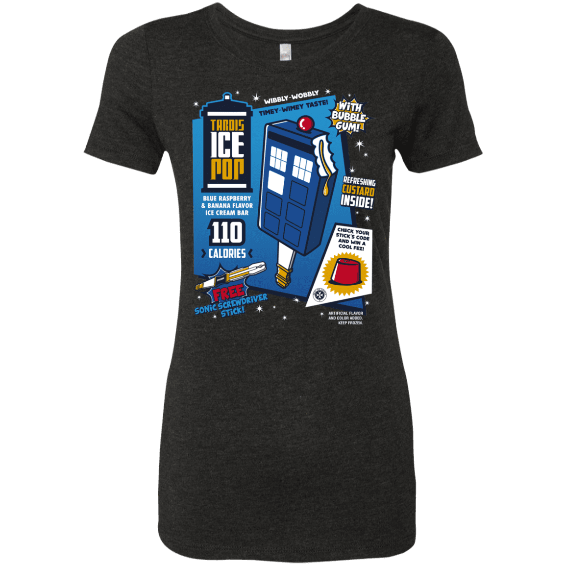 T-Shirts Vintage Black / S Tardis Ice Pop Women's Triblend T-Shirt