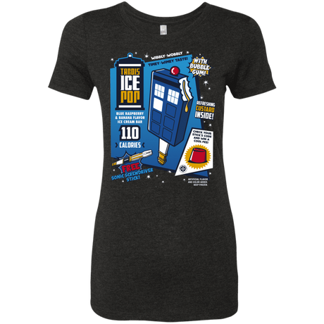 T-Shirts Vintage Black / S Tardis Ice Pop Women's Triblend T-Shirt