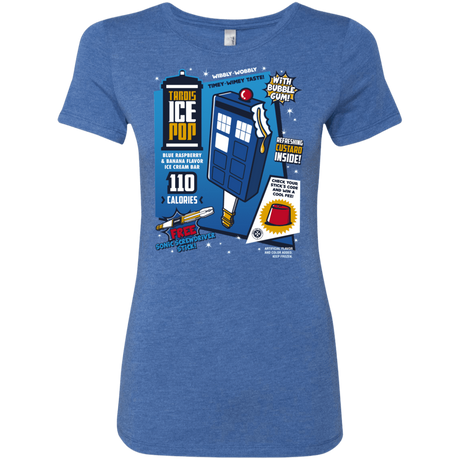 T-Shirts Vintage Royal / S Tardis Ice Pop Women's Triblend T-Shirt