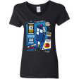 T-Shirts Black / S Tardis Ice Pop Women's V-Neck T-Shirt