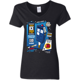 T-Shirts Black / S Tardis Ice Pop Women's V-Neck T-Shirt