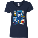 T-Shirts Navy / S Tardis Ice Pop Women's V-Neck T-Shirt