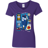 T-Shirts Purple / S Tardis Ice Pop Women's V-Neck T-Shirt