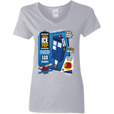 T-Shirts Sport Grey / S Tardis Ice Pop Women's V-Neck T-Shirt