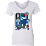 T-Shirts White / S Tardis Ice Pop Women's V-Neck T-Shirt