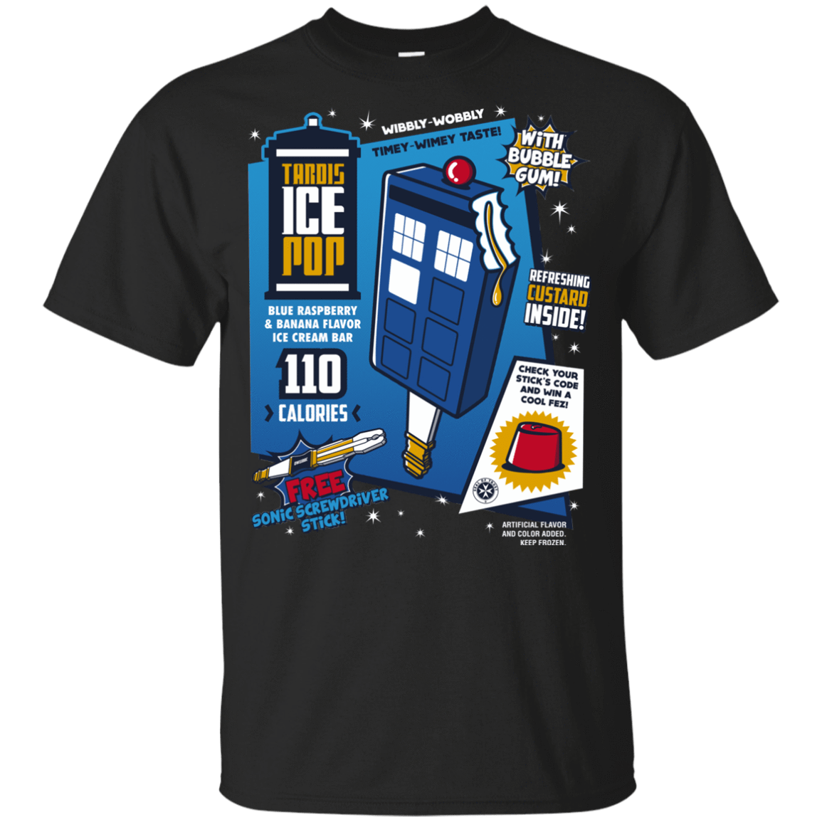 T-Shirts Black / YXS Tardis Ice Pop Youth T-Shirt