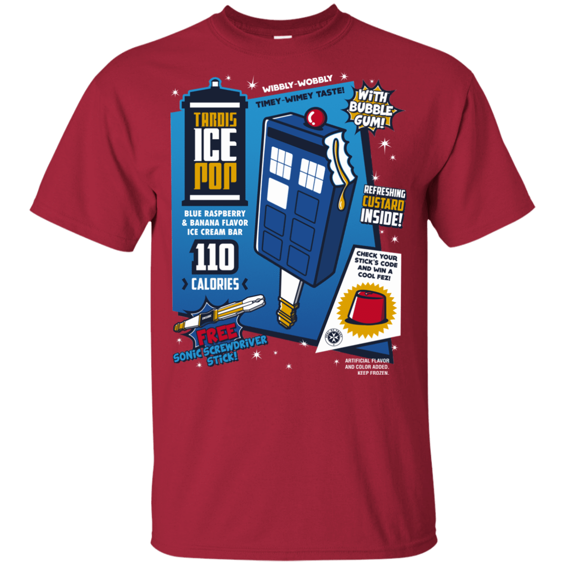 T-Shirts Cardinal / YXS Tardis Ice Pop Youth T-Shirt