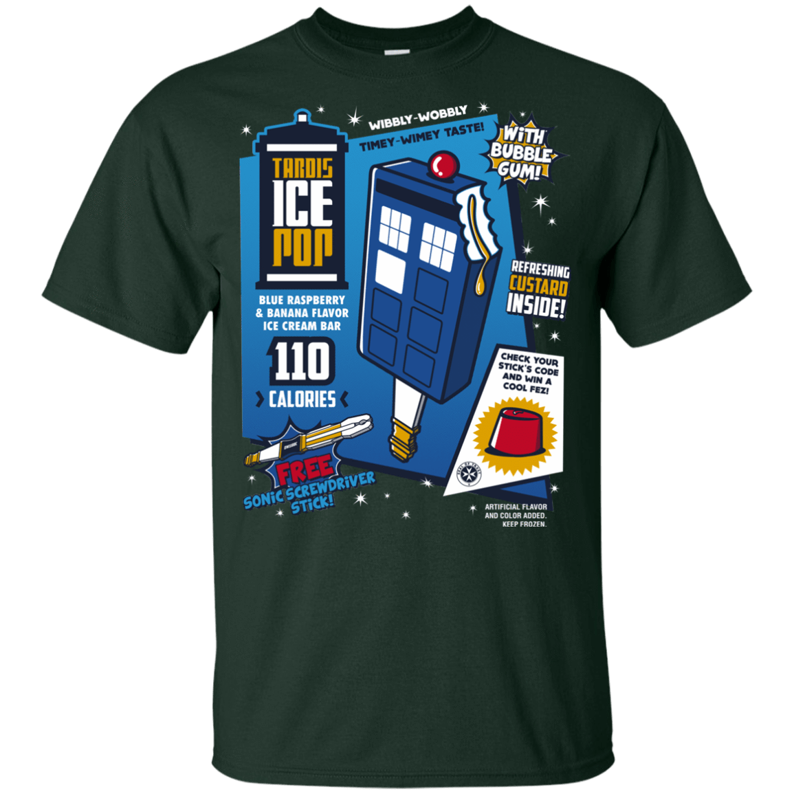 T-Shirts Forest / YXS Tardis Ice Pop Youth T-Shirt