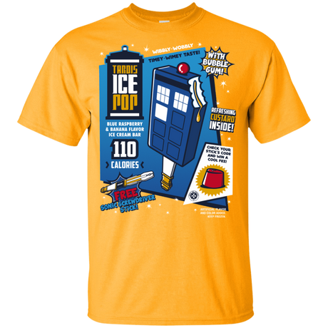 T-Shirts Gold / YXS Tardis Ice Pop Youth T-Shirt