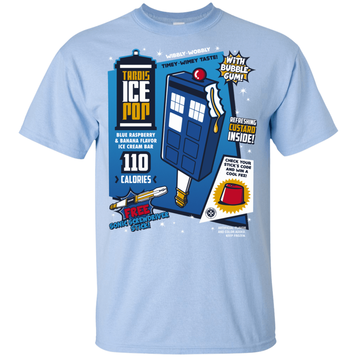 T-Shirts Light Blue / YXS Tardis Ice Pop Youth T-Shirt