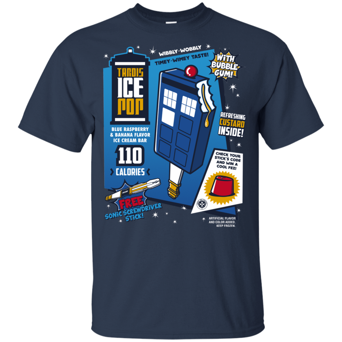 T-Shirts Navy / YXS Tardis Ice Pop Youth T-Shirt