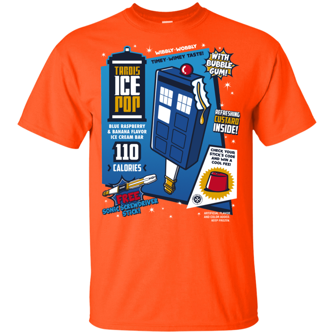 T-Shirts Orange / YXS Tardis Ice Pop Youth T-Shirt