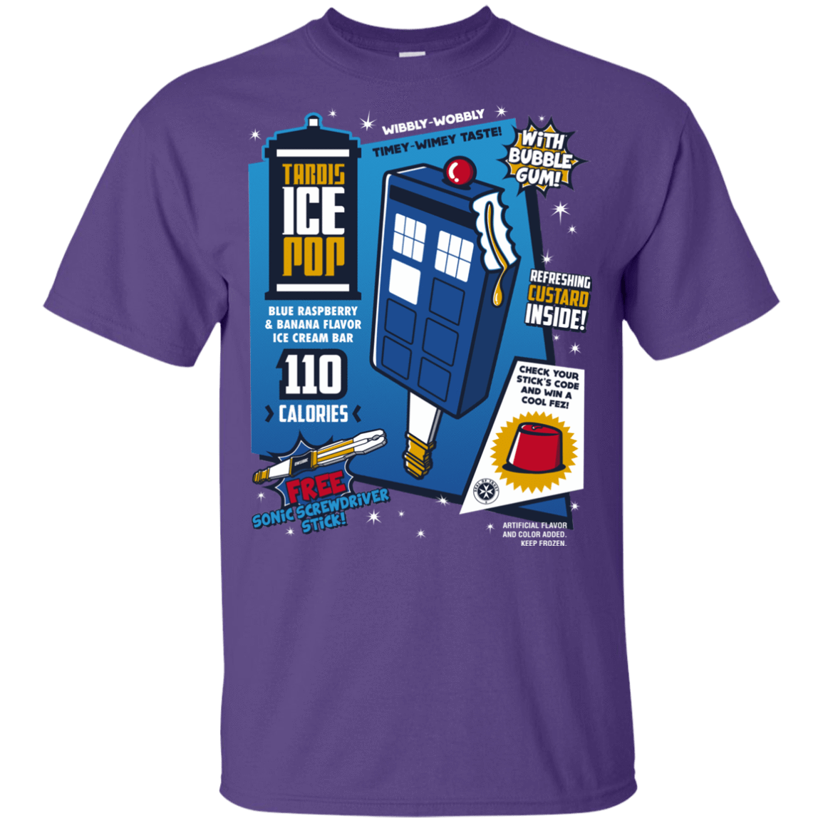 T-Shirts Purple / YXS Tardis Ice Pop Youth T-Shirt